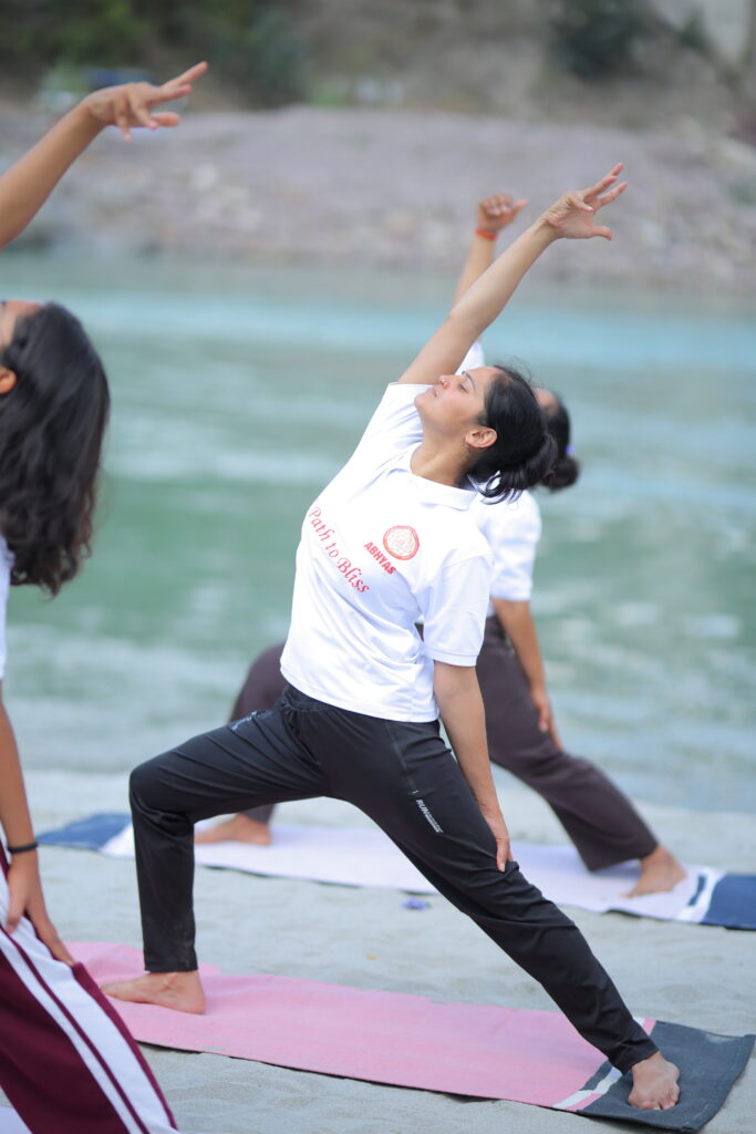 Daily yoga practice session at Art of Yog