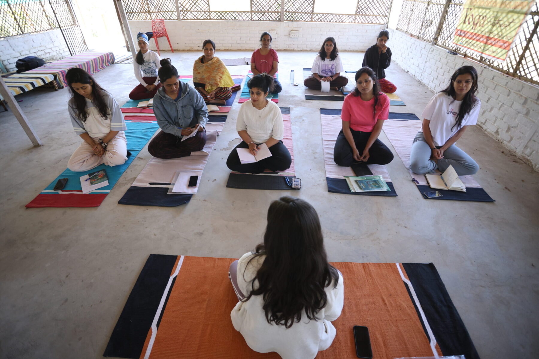 Art of Yog students practicing yoga in Rishikesh