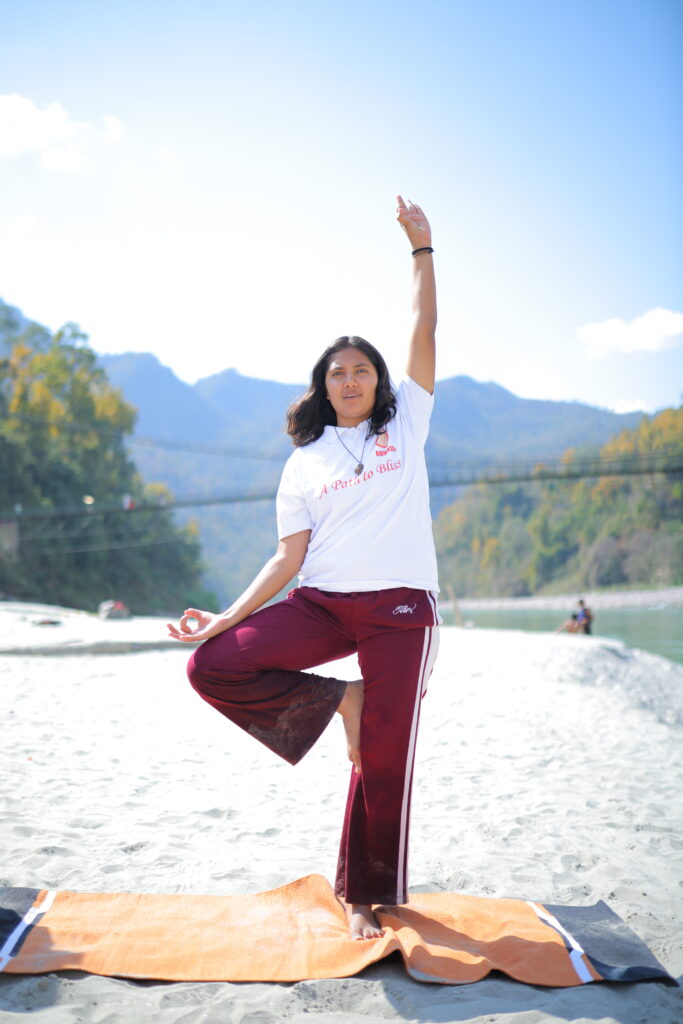 Yoga session at Rishikesh conducted by Art of Yog