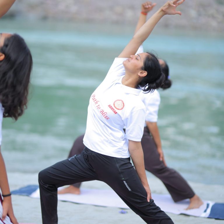 Daily yoga practice session at Art of Yog